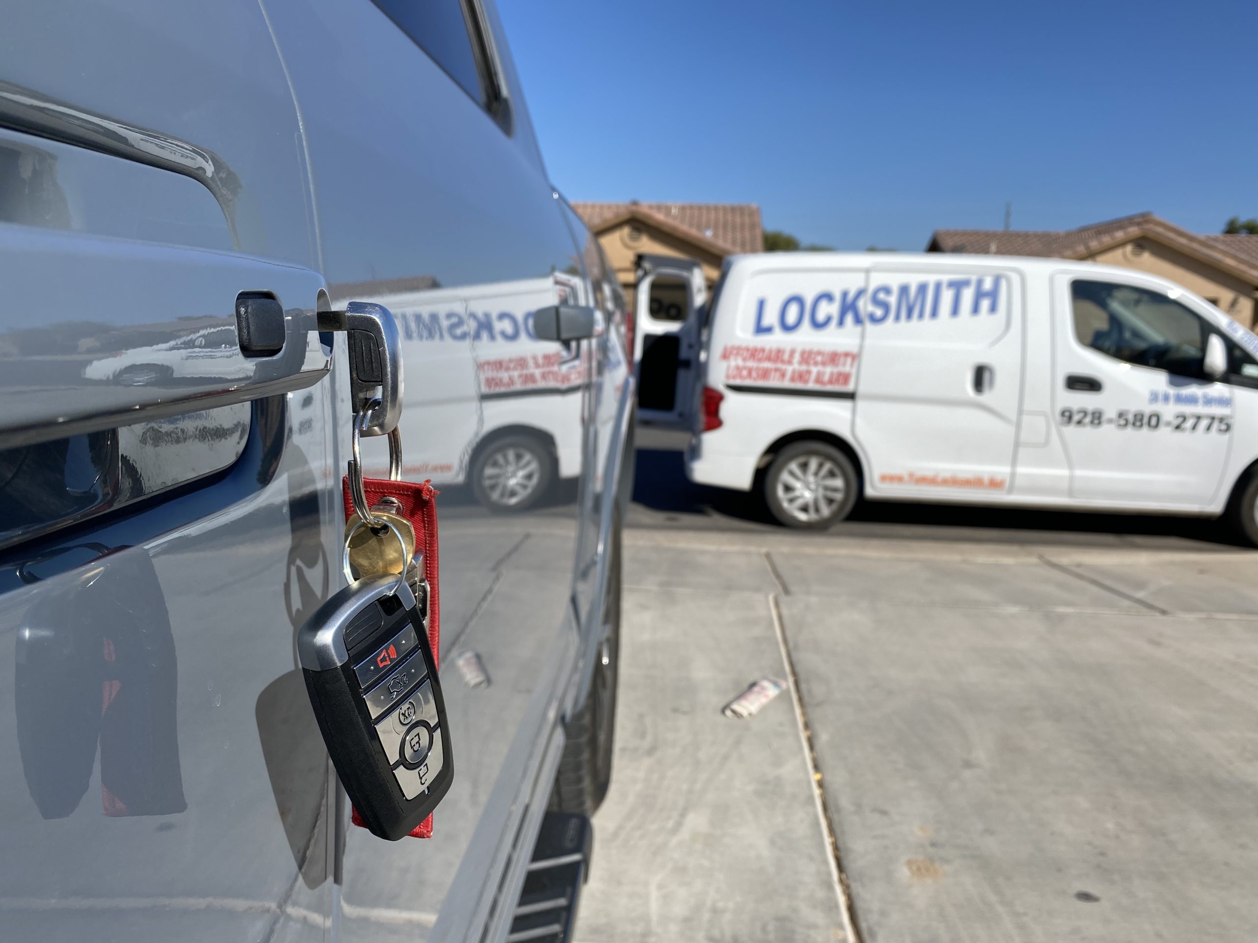 Ford Key Fob Remote With Locksmith Van