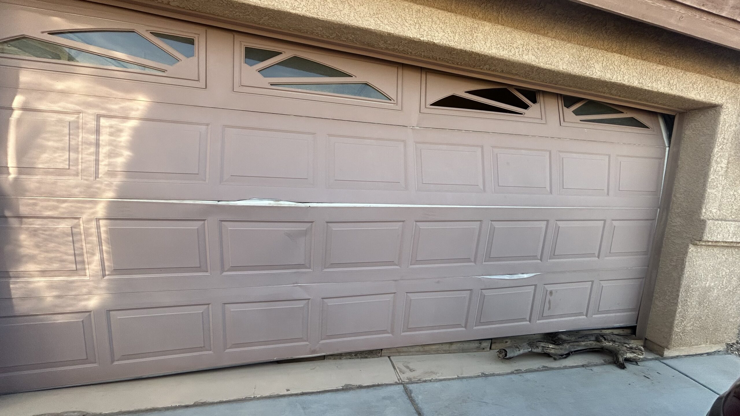 Garage Door Dented Panels Repair Yuma